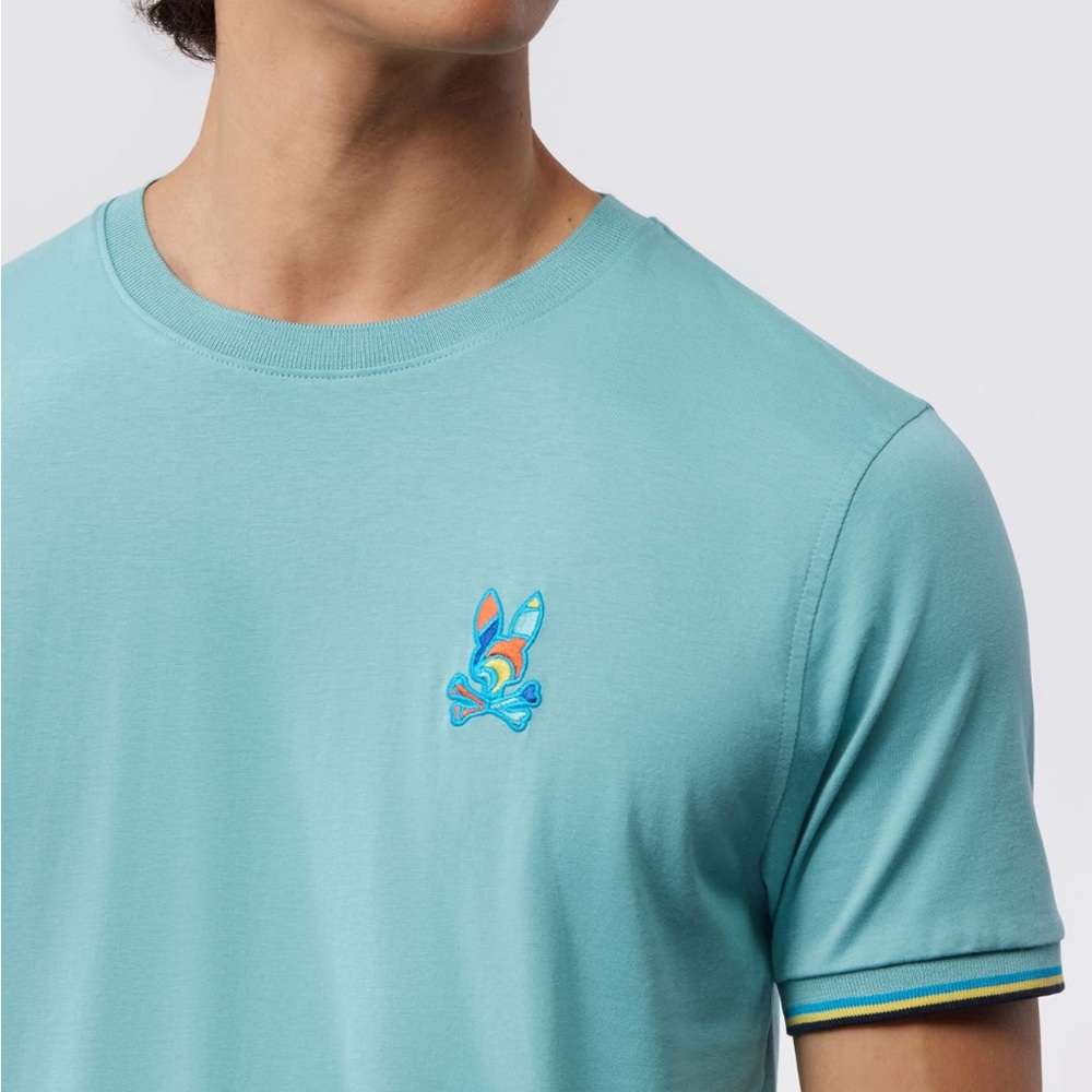 Psycho Bunny Logan Tee in Teal - Size 5